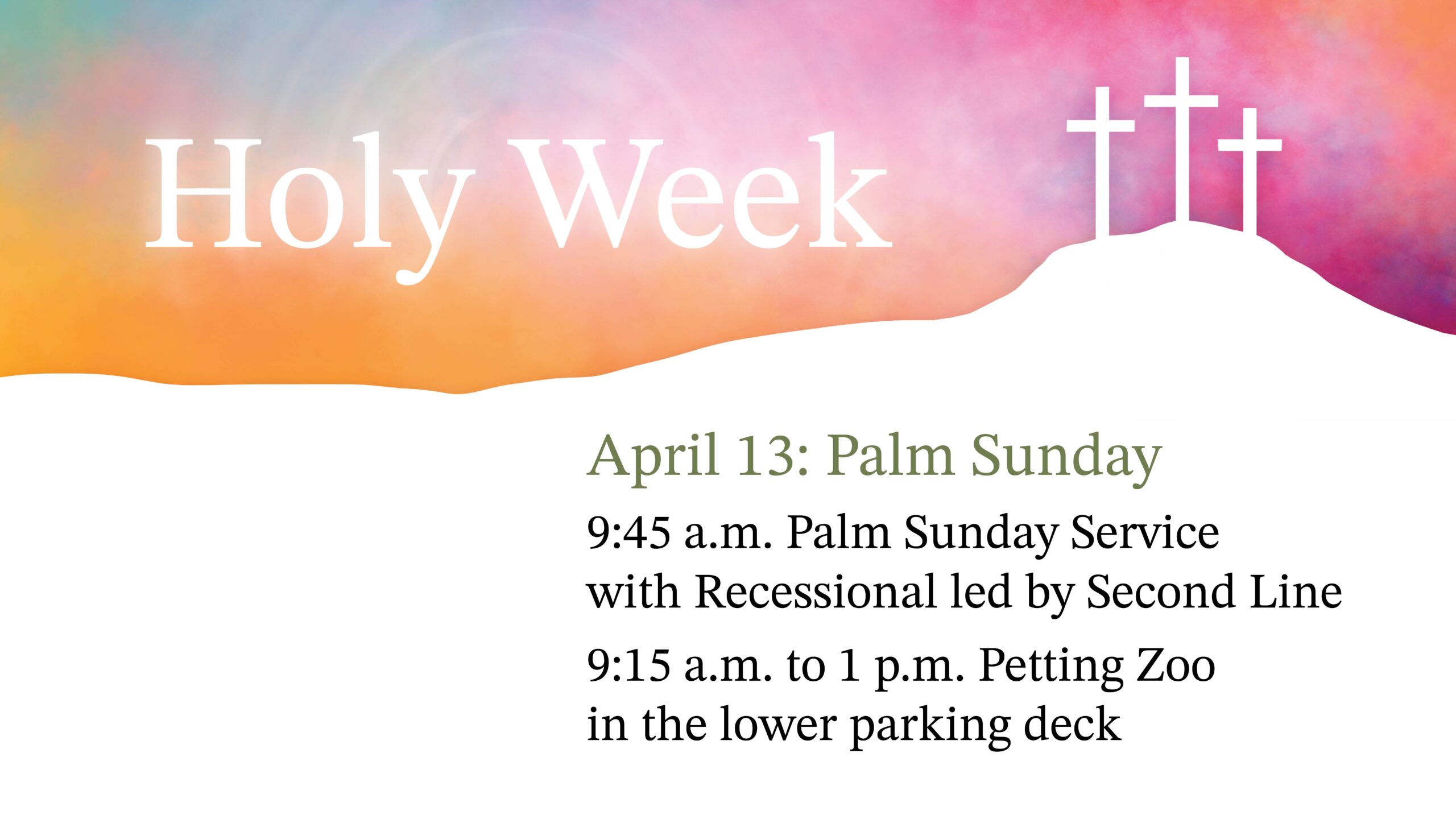 Palm Sunday festive recessional second-line brass band